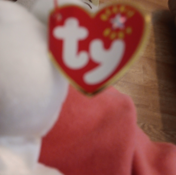 Ty White Wedding Bears with Gold Accents - Picture 6 of 16